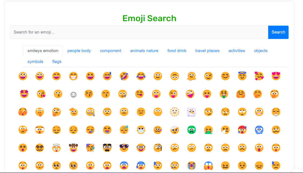 Emoji Search Tool | Ramiz Web Dev